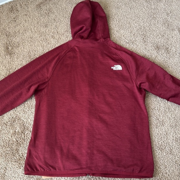 NWT The North Face Canyonlands Red White Zip Up Hooded Sweatshirt Jacket - Picture 3 of 10